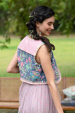 Pink Rainbow Dress With Gypsy Vest - Image 2