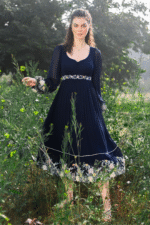 Navy Tier Dress - Image 3