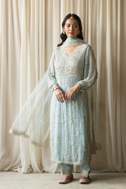 Blue Mirella Kurta Set