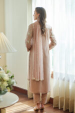 Fall Pink Crane Kurta Set - Image 3